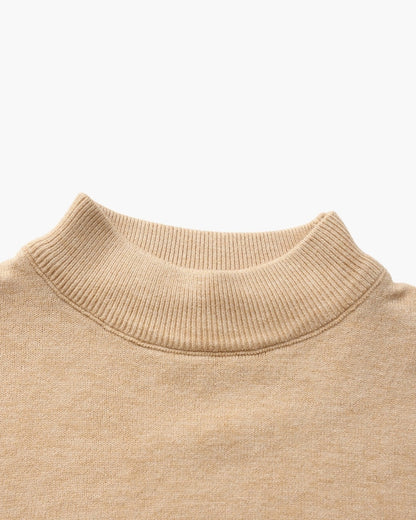 Essential Ribbed Mock Neck Sweater