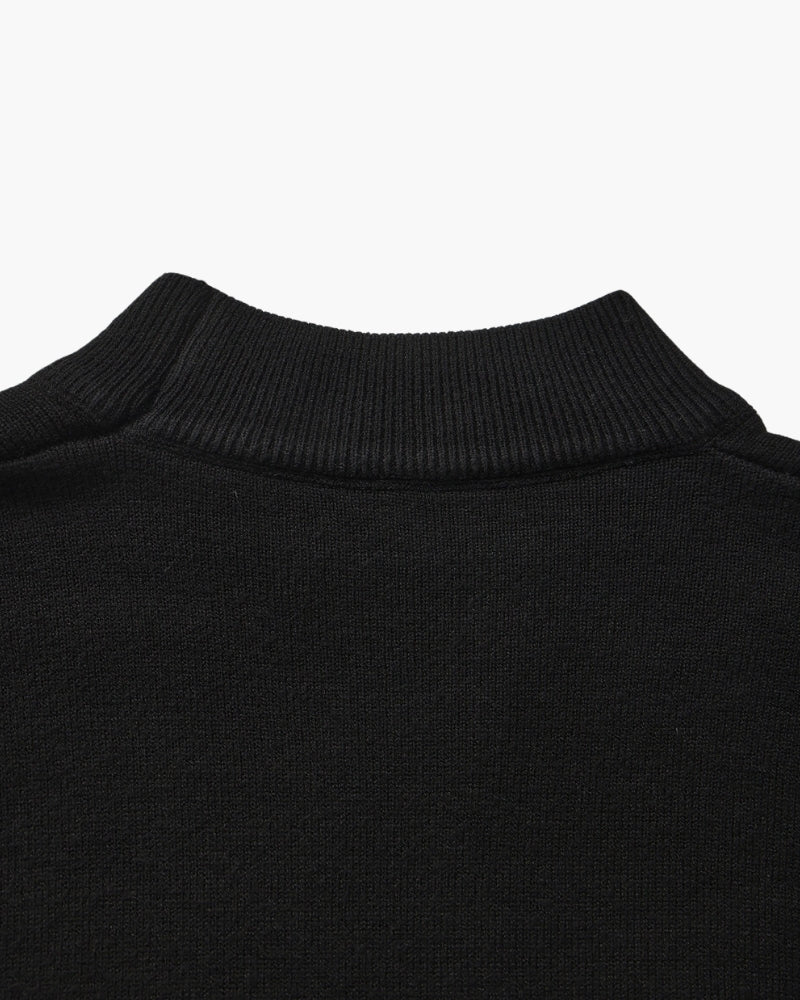 Essential Ribbed Mock Neck Sweater