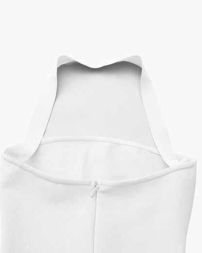 Halter Neck Slim Fit Maxi Dress