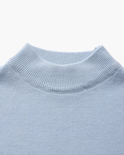 Essential Ribbed Mock Neck Sweater